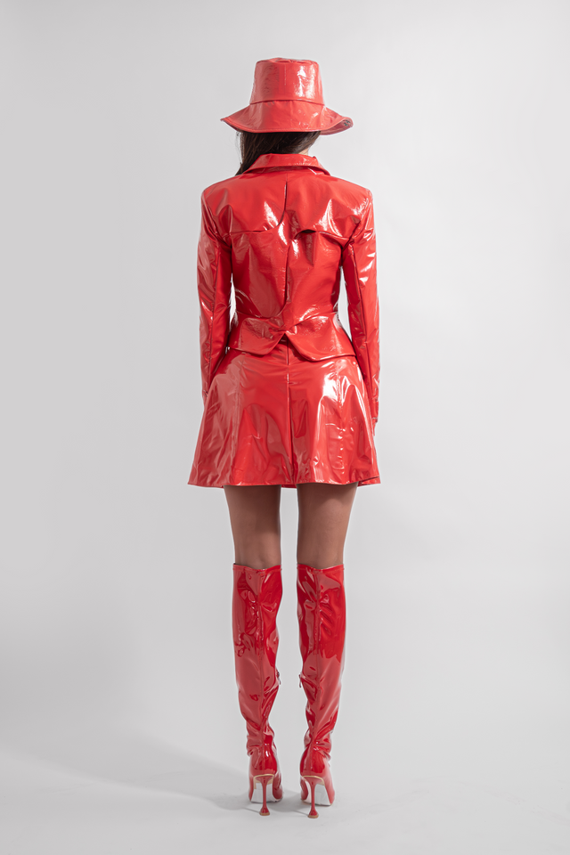 asymmetric_latex_look_blazer_red_back