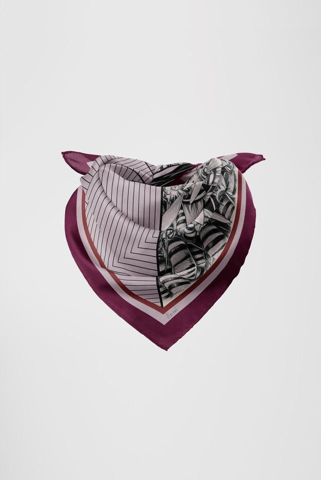 Stripe Queen Satin Scarf